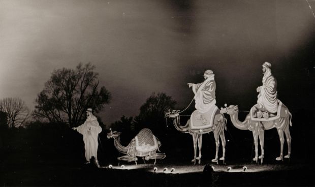 Davenport Memorial Park Cemetery Christmas Display